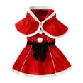thumbnail image 3 of FDDMis Girls Green Christmas Dress Christmas Outfits Dress White 2t Dresses for Toddler Girls Birthday Gift Gifts for 8 Year Old Girls New Born Baby, Red 12-18 Months, 3 of 9