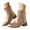 Beige, variant on UngA Mid Calf Womens Boots Dress Boots Biker Motorcycle Riding Boots for Women Beige,Size 6