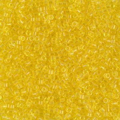 Miyuki Delica Seed Beads DB0710 DB710 11/0 Transparent Yellow 7.2 Grams