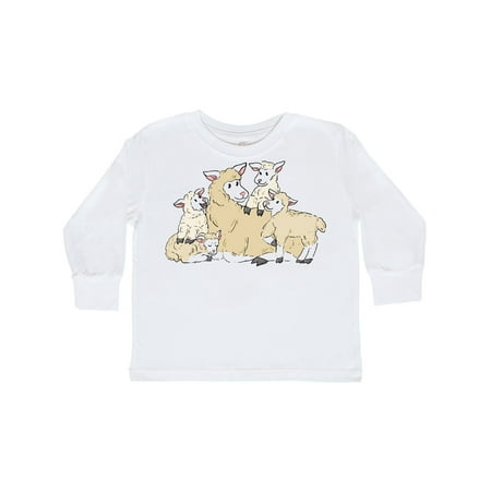 

Inktastic Cute Lamb Family Gift Toddler Boy or Toddler Girl Long Sleeve T-Shirt