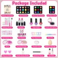thumbnail image 2 of 59 Pcs Kids Makeup Kit for Girl, Washable Play Makeup Toys Set for Dress Up, Pretend Beauty Vanity Set with Cosmetic Case Birthday Toys for Girls 3 4 5 6 7 8 9 10 11 12 Years Old Kids Toddlers, 2 of 4