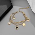 thumbnail image 1 of Pulsera de doble capa TANGJMXG con números romanos para mujer regalo de joyería, 1 of 3
