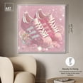 thumbnail image 5 of Bubble Pop Sneakers II Canvas Girl Sneaker Prints by Art Remedy, White Frame, 40" x 40", 5 of 7