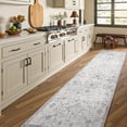 thumbnail image 2 of Area Rug x Vintage Rug Indoor Washable Rug Retro Accent Rug Distressed Carpet Multi Floral Print Country Boho Rug Non Slip Kitchen Bedroom Living Room Dining Room Office, 2 of 9