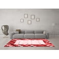 thumbnail image 3 of Ahgly Company Indoor Rectangle Abstract Red Contemporary Area Rugs, 2' x 5', 3 of 4