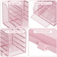 thumbnail image 4 of Organizadores de escritorio Marbrasse, bandeja de papel para cartas de 5 niveles, color rosa, 4 of 6