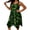 Green, variant on EliteGoogv Womens Dresses Metal Ring Strap Allover Print Lightweight Satin Dresses For Women Casual Summer Sleeveless Dress Everyday Vacation Short Dresses Blue M