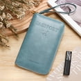 thumbnail image 1 of Travel Wallet RFID Blocking Passport Holder Zipper Organizer Multifunctional Document Pouch for Daily Commute Business Travel Slim Design, 1 of 5