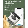 thumbnail image 3 of Máquina etiquetadora Makeid Q1 con cinta - Etiquetadora portátil con Bluetooth para el hogar y la oficina - Compatible con Apple iOS y Android - Impresiones nítidas, plantillas y fuentes personalizada, 3 of 5