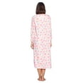 thumbnail image 3 of Casual Nights Women's Long Floral & Lace Henley Nightgown, 3 of 3