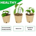 thumbnail image 3 of Macetas de turba Baxrou, paquete de 120 unidades, 8 cm, para plántulas, con 30 etiquetas para plantas, 3 of 7