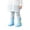 Blue, variant on Otqutp Kids Rainboots Toddler Cartoon Rain Shoes Outdoor Rubber Mid-Calf Boots Non Slip Water Shoes for Boys Girls