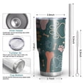 thumbnail image 6 of 30oz Paw Prints and Bones Tumblers Stainless Steel Tumbler with Lid and Straw,Vacuum Insulated Double Wall Travel Tumbler Cups Mug with Cleaning Brush for Coffee,Tea, 6 of 7