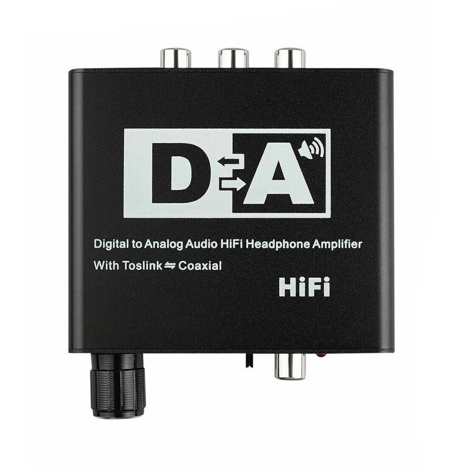 192KHz Digital Optical Coaxial Toslink to Analog RCA 3.5mm Audio Hifi Converter with Spdif - image 1 of 5