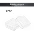 thumbnail image 4 of HUGFEGWE 2 x 18650 Battery Storage Case Holder Organizer Box Transparent 2Pcs U2536-18136, 4 of 7