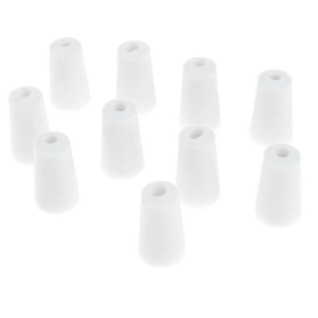 10 Piezas 8-22 Mm Tapón de Goma Resistente Al Calor Tapa Desinfectada Suministros de Laboratorio 17-22 mm
