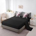 thumbnail image 3 of Erosebridal Bling Roll Paper Bed in a Bag Full size,Glitter Stars Bed Set,Modern Fashion Bedding Full Size,Lightweight Princess Bedroom Decoration,Reversible,7pcs, 3 of 6