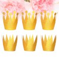 thumbnail image 3 of KAKOWELY 18 coronas de cumpleaños con purpurina, sombreros de fiesta, coronas de príncipe para decoraciones de fiesta de niños y adultos (doradas), 3 of 4