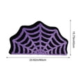 thumbnail image 3 of Euahivb Halloween Spider Web Bath Mat 23.6×15.8 Inch Soft Polyester Gothic Floor Rug Spooky Bathroom Doormat for Tub Shower Bedroom Doorway Fall Decor, 3 of 8