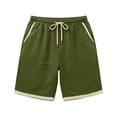 thumbnail image 6 of DayScoop Men's Casual Shorts Summer Shorts Fashion Linen Elastic Waist Drawstring Beach Pockets Breathable Short Pants, 6 of 6