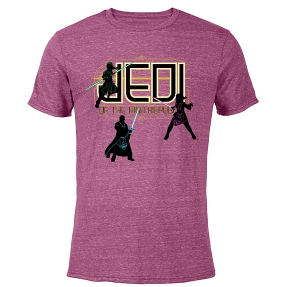 Star Wars The High Republic Jedi Defend - Short Sleeve Blended T-Shirt for Adults – Customized-Purple