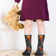 thumbnail image 5 of Kdxio Autumn with Pumpkins Print Children's Socks for Daily Wear and Sports Use Colorblock Mid-Calf Design Breathable Material, 5 of 5