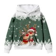 thumbnail image 4 of oqasdz Christmas Kids Sweatshirt Plus Size Cartoon Deer Prints Hooded Long Sleeved Snug Pullover Top for Boys and Girls Casual Relaxed Fit Daily Wear, 4 of 4