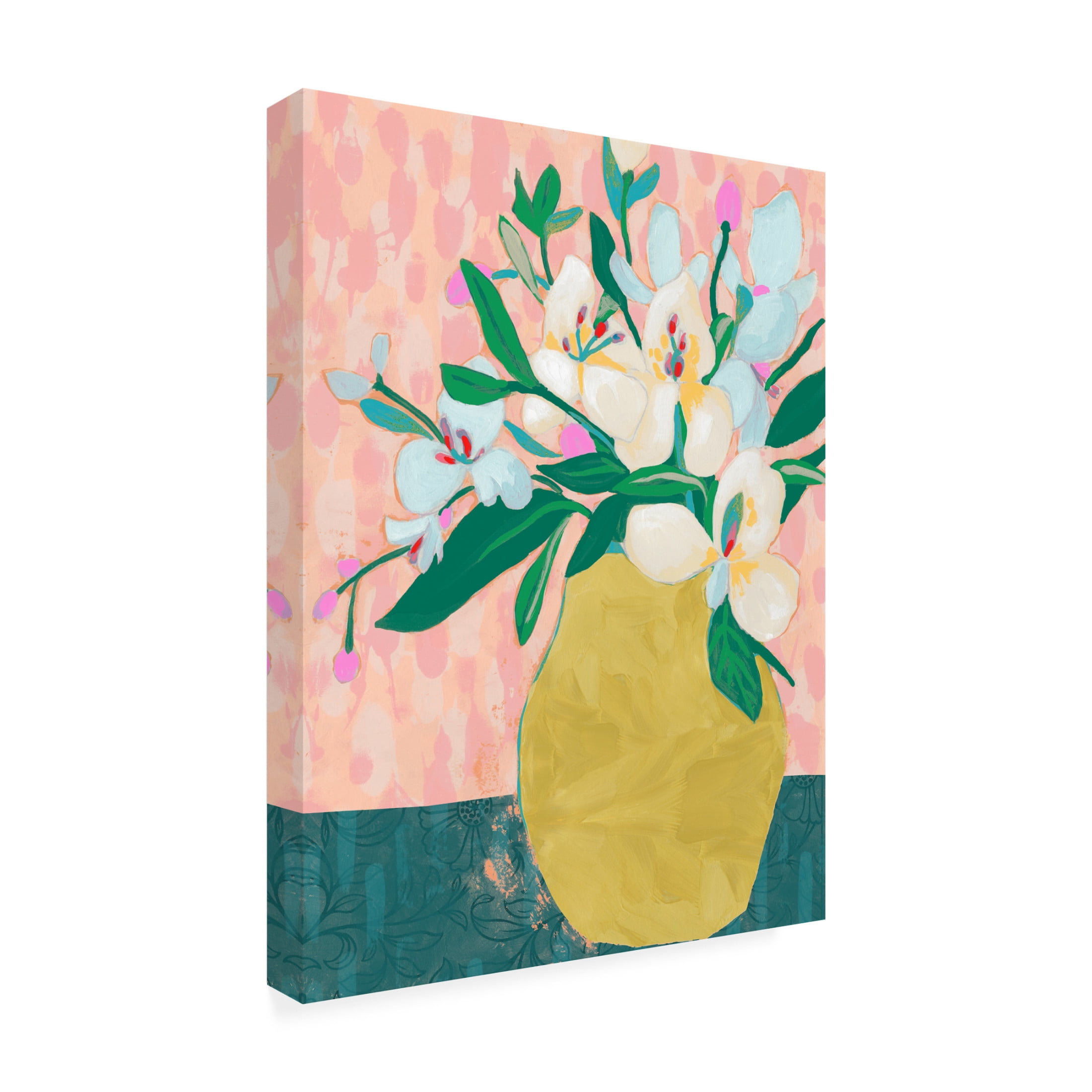Trademark Fine Art June Erica Vess Patterned Arrangement II Canvas Wall Art