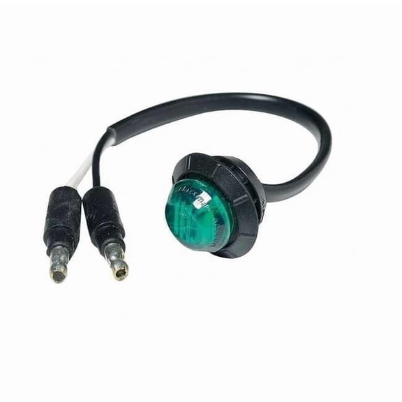 Maxxima Courtesy, 3/4In, LED, Green, Clear Lens M09300G