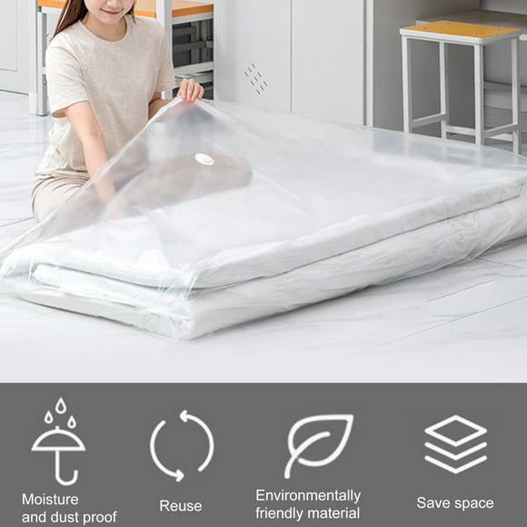 YAOMOBB Tear-resistant Mattress Vacuum Bag Reusable Vacuum Storage Bags for Mattresses Space Saving Moisture Proof Mattress Compression Bags for Home