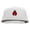 White, variant on Small Lady Bug Patched Superior Cotton Twill Flat Bill Snapback Prostyle Cap - Charcoal OSFM