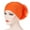 Orange, variant on Opolski Muslim Women Faux Pearl Flower Hat Hijab Hair Loss Head Scarf Turban Cap Wrap