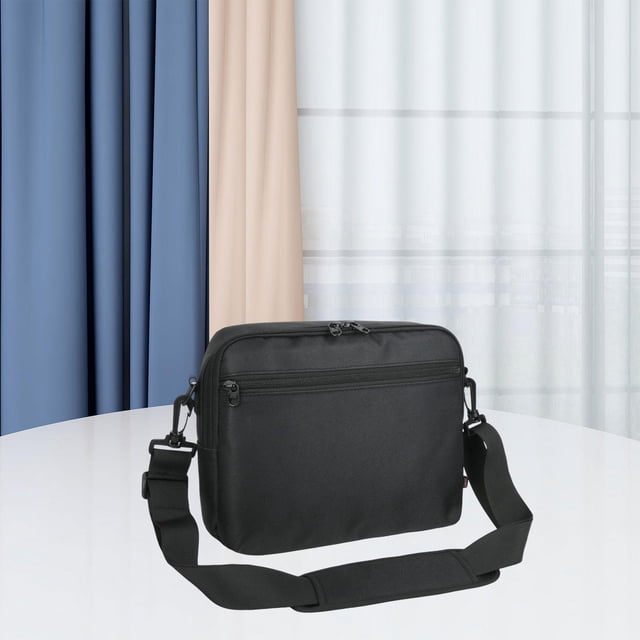 Bolsa de almacenamiento para reproductor de DVD, estuche de transporte profesional de nailon con correa ajustable para hombro, para reproductores
