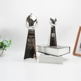 thumbnail image 5 of 9/13/22inch Silver Football Chrome Resin Crafts Gifts for Sports Fan Trophy Shiny Sports Award Decoration for Champions,Silver,Super Football, 5 of 6