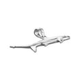 thumbnail image 4 of Rhodium Plated 925 Sterling Silver Jaws Open Shark Pendant, 4 of 5