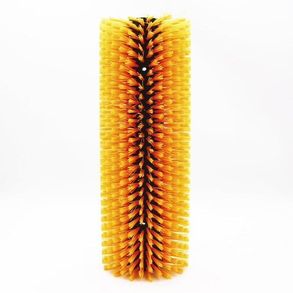 Alpha - Post Scratcher – Scratch Attachment for Livestock, Durable Bristle Design, Easily Bolts to Standard Posts, Enrichment for Cows, Horses, and Swine - 20" Length, 2" Bristles