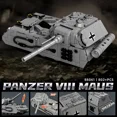 thumbnail image 4 of Honchoes Panzer VIII Maus Tank Building Set Compatible with Lego Army WW2 Model for Adults Boys 802 Pcs, 4 of 5