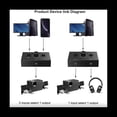 thumbnail image 2 of 5X 3.5mm Audio Switcher, 2 Input 1 Output/1 Input 2 Output Audio Splitter Switcher, One-Key Mute Button,5 * 3.5mm Audio Switch Switcher 5 * 3.5mm Audio Cable,black, 2 of 6
