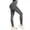Grey, variant on COMVALUE Women's High Waist Workout Seamless Scrunch Booty Leggings Butt Lift Gym Fitness Girl Sport Active Yoga Pants Dark Green for Size L