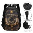 thumbnail image 3 of Balery Mystical Golden Eye Mochila con carga USB para hombre y mujer - Mochila impermeable y antirrobo para portátil con puerto USB para viajes, trabajo, estudios y universidad, 3 of 7