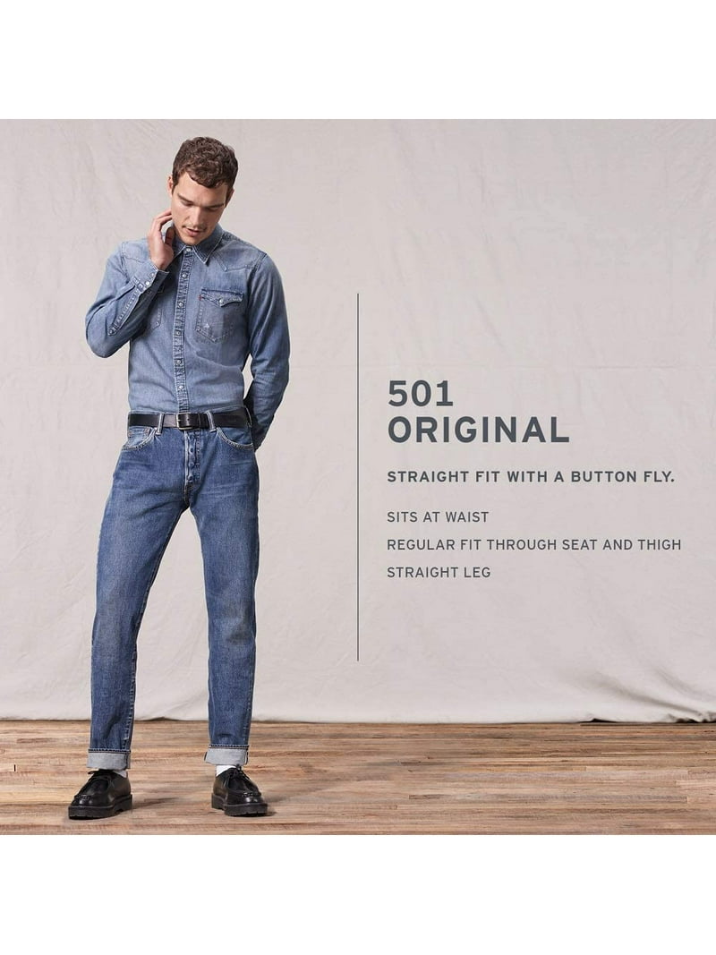 Levis Mens 501 Original Fit Jeans Regular 28W x 30L New All for