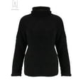 thumbnail image 3 of Gustave Womens Turtleneck Oversized Sweaters Batwing Long Sleeve Pullover Loose Jumper Tops Winter Fuzzy Fleece Warm Sweaters "Black,S", 3 of 9