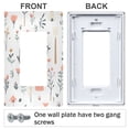 thumbnail image 3 of Yayeee Rocker Switch Wall Plate 1-Gang 4.6"x2.9" Home Decorative Outlet Cover, Garden Pattern, 3 of 6