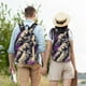 thumbnail image 4 of Disketp Astronaut Floating purple Space print Canvas Backpack Lightweight Travel Daypack Student Rucksack Laptop Backpack-Small, 4 of 5