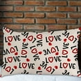 thumbnail image 6 of Valentine's Day Pillow Covers Set of 2, Love Text Pillow Cases Standard Size Outdoor Wedding Anniversary Valentine's Day Decor for Home Couch Sofa, 6 of 6