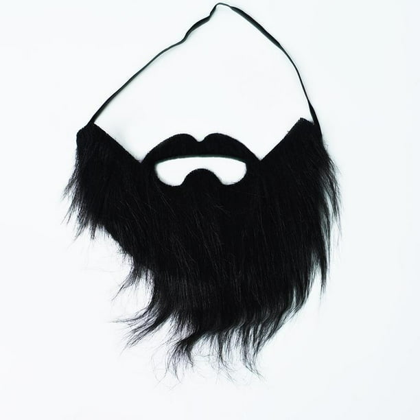 2 barba falsa para fiesta, bigotes falsos, divertido, autoadhesivo, novedoso, bigote, festival, fiesta, disfraz y suministros de Navidad, decoración de fiesta de máscaras