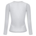 thumbnail image 3 of ZIXKCGDSE Women's Mesh Tops Long Sleeve Shirt Crew Neck Summer Blouse Going Out Clothes Size M, 3 of 4
