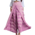 thumbnail image 2 of Lilgiuy Womens Fashion Casual High Waist Printed Wide-leg Pants Flowy Split Sag Yoga Long Pants Trousers for Office Work Business, 2 of 4
