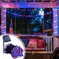 thumbnail image 1 of Guirnalda de luces solares para flores | 50 luces LED de flor de cerezo - Exterior impermeable de 23 pies Jardín, cerca, patio, patio, hogar, decoración de fiesta | Encendido/apagado automático de 8, 1 of 7