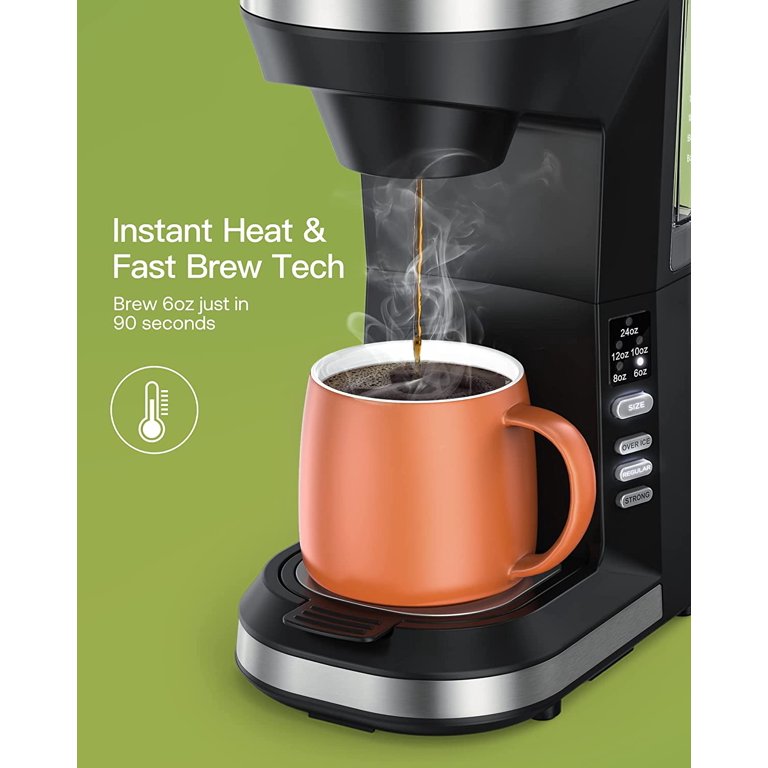 Hot & Iced Coffee Maker for K Cups and Ground Coffee, 4-5 Cups Coffee Maker  & Single-serve Brewers 